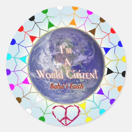 World Citizen Sticker (Voorkant)