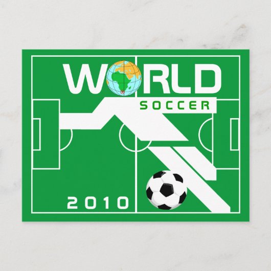 World Cup 2010 Briefkaart voetbal (Voorkant)