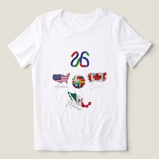  World Cup 2026 Shirt • Family matching shirt, (Design voorkant)