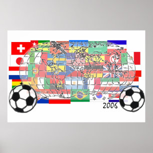 World Cup Wereldbol Poster