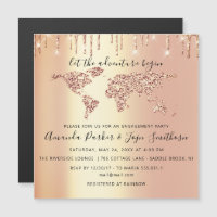 World Destination Map Wereldbol Bridal Wedding VIP