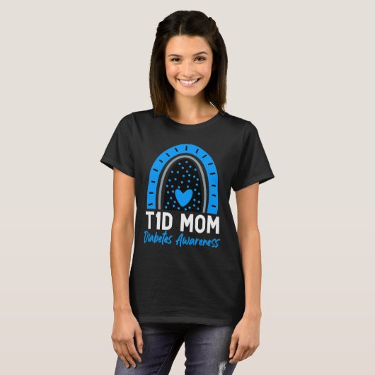 World Diabetes Day Clothes T1D Type 1 Diabetes Ma T-shirt (Voorkant volledig)