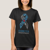 World Diabetes Day Diabetes Awareness Ribbon T-shirt (Voorkant)