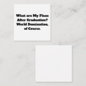 World Domination Note-kaarten Notitiekaartje (Voorkant / Achterkant)