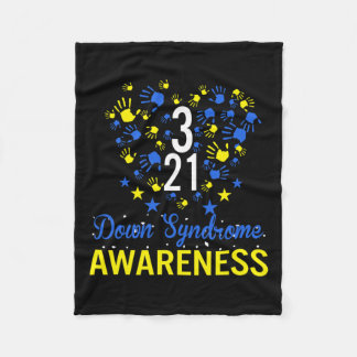 World Down Syndrome Awareness Costume 21 maart Gif Fleece Deken