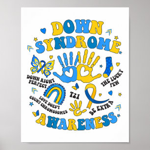 World Down Syndrome Awareness Day 321 naar beneden Poster
