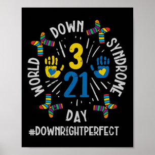 World Down Syndrome Day 321 Awareness Support Mann Poster