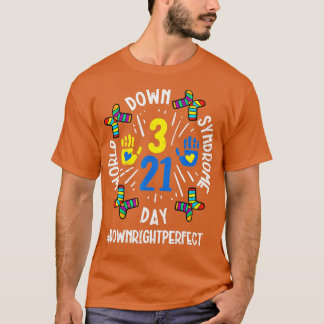 World Down Syndrome Day 321 Awareness Support Mann T-shirt