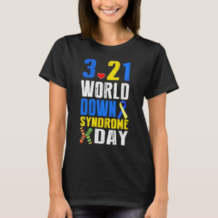 World Down Syndrome Day 3 21 Trisomy 21-ondersteun T-shirt