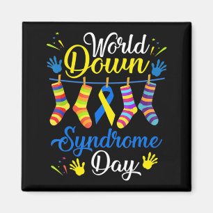 World Down Syndrome Day Awareness Socks 21 maart Magneet
