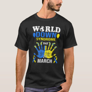 World Down Syndrome Day Awareness Socks and Suppor T-shirt
