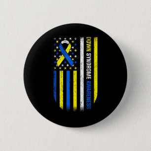 World Down Syndrome Day, Down Syndrome Awareness Ronde Button 5,7 Cm