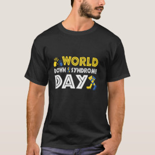 World Down Syndrome Day Mannen Vrouwen Sokken T-shirt