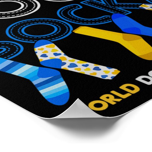 World Down Syndrome Day Rock Your Soceness Poster (Hoek)