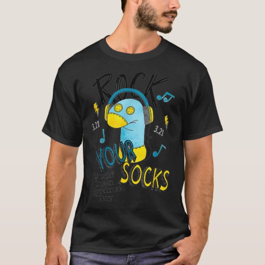 World Down Syndrome Day Rock Your Socket Kind Awar T-shirt (Voorkant)