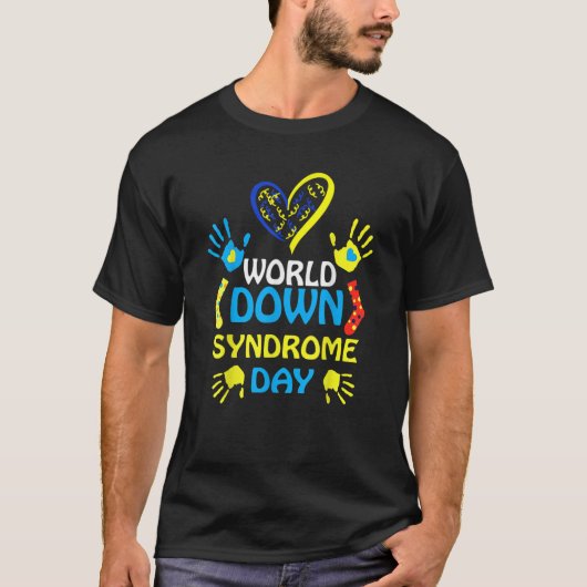 World Down Syndrome DaySupport and Awareness 3 21 T-shirt (Voorkant)