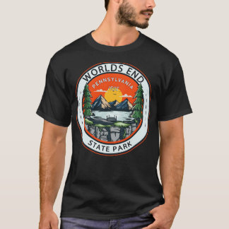 World ds End State Park Pennsylvania Badge T-shirt