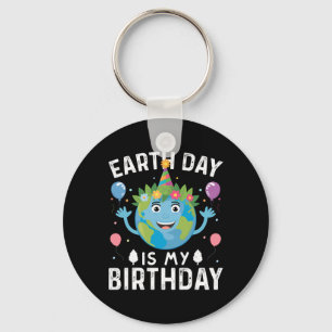 World Earth Day is mijn verjaardag voor mannen en Sleutelhanger