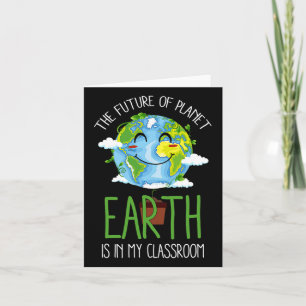 World Earth Day Planet Teachers Clroom Grappig Kaart
