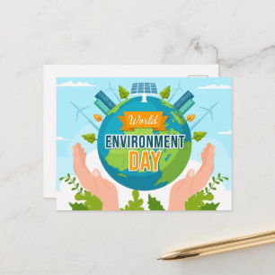 World Environment Day 5 June Planet in our Hands Briefkaart