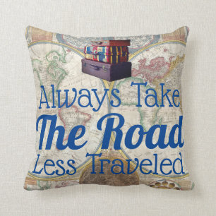 World Explorer Road Minder gereisd Kussen