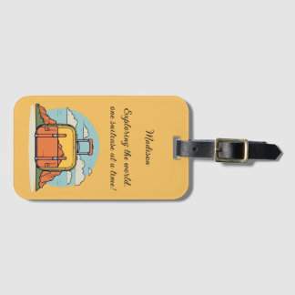World Explorer's Mountain Bagagelabel