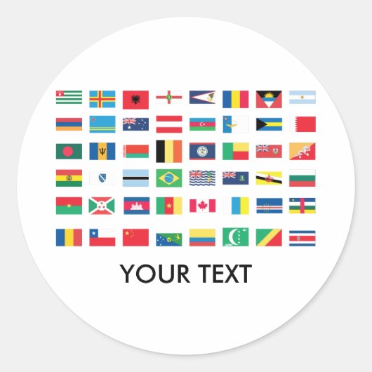 World Flag Stickers (Voorkant)