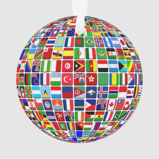 World Flags Globe, International, Classic Round St (dos)