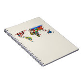 World Flags Map-notebook Notitieboek (Rechterzijde)