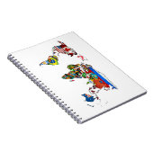 World Flags Map-notebook Notitieboek (Rechterzijde)