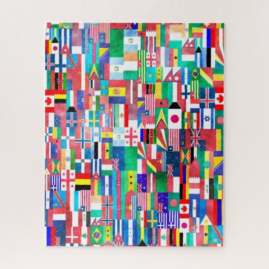 world flags puzzle (Vertical)
