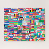 world flags puzzle legpuzzel (Horizontaal)