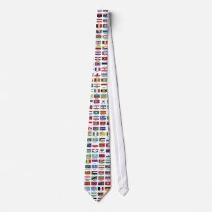 World Flags Stropdas