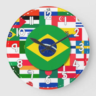 World Flags Wall Clock – International Decor Grote Klok