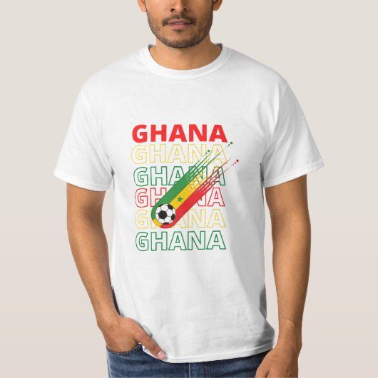 World Ghana Soccer  T-shirt (Voorkant)