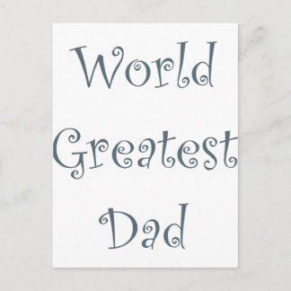 World Greatest Dad Briefkaart
