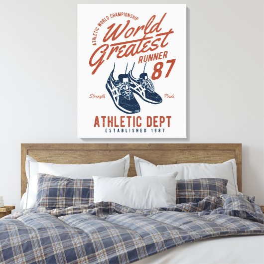 World Greatest Runner Canvas (Insitu (Slaapkamer))