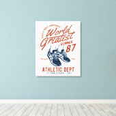 World Greatest Runner Canvas Afdruk (Insitu (Houten vloer))