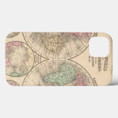 World Hemispheres Map door Mitchell Case-Mate iPhone Case (Achterkant (horizontaal))