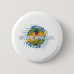 World Hero Dot Pattern Ronde Button 5,7 Cm