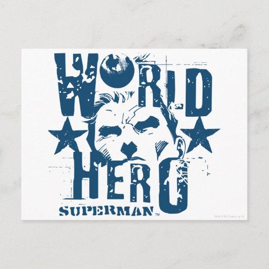 World Hero Stars Briefkaart (Voorkant)
