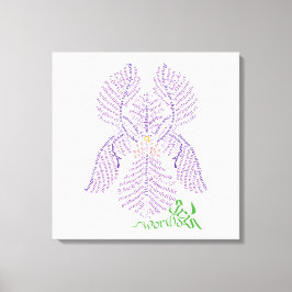 World Iris Canvas Afdruk