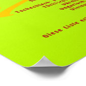 World Kerstmis en je achtergrond Poster (Hoek)