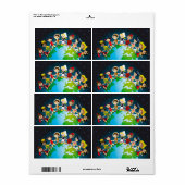 World kidz etiket (Full Sheet)