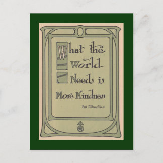 World Kindness Roycroft Motto Briefkaart