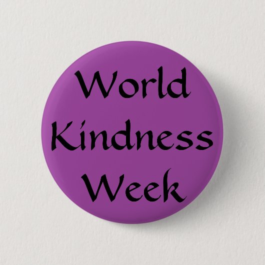World Kindness Week Ronde Button 5,7 Cm (Voorkant)