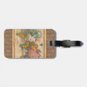 World Map 1700s Antique Continents Bagagelabel (Achterkant horizontaal)