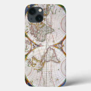 WORLD MAP, 17th CENTURY iPhone 13 Hoesje