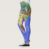 World Map Leggins School Time Leggings (Links)