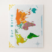 World Map  Legpuzzel (Verticaal)